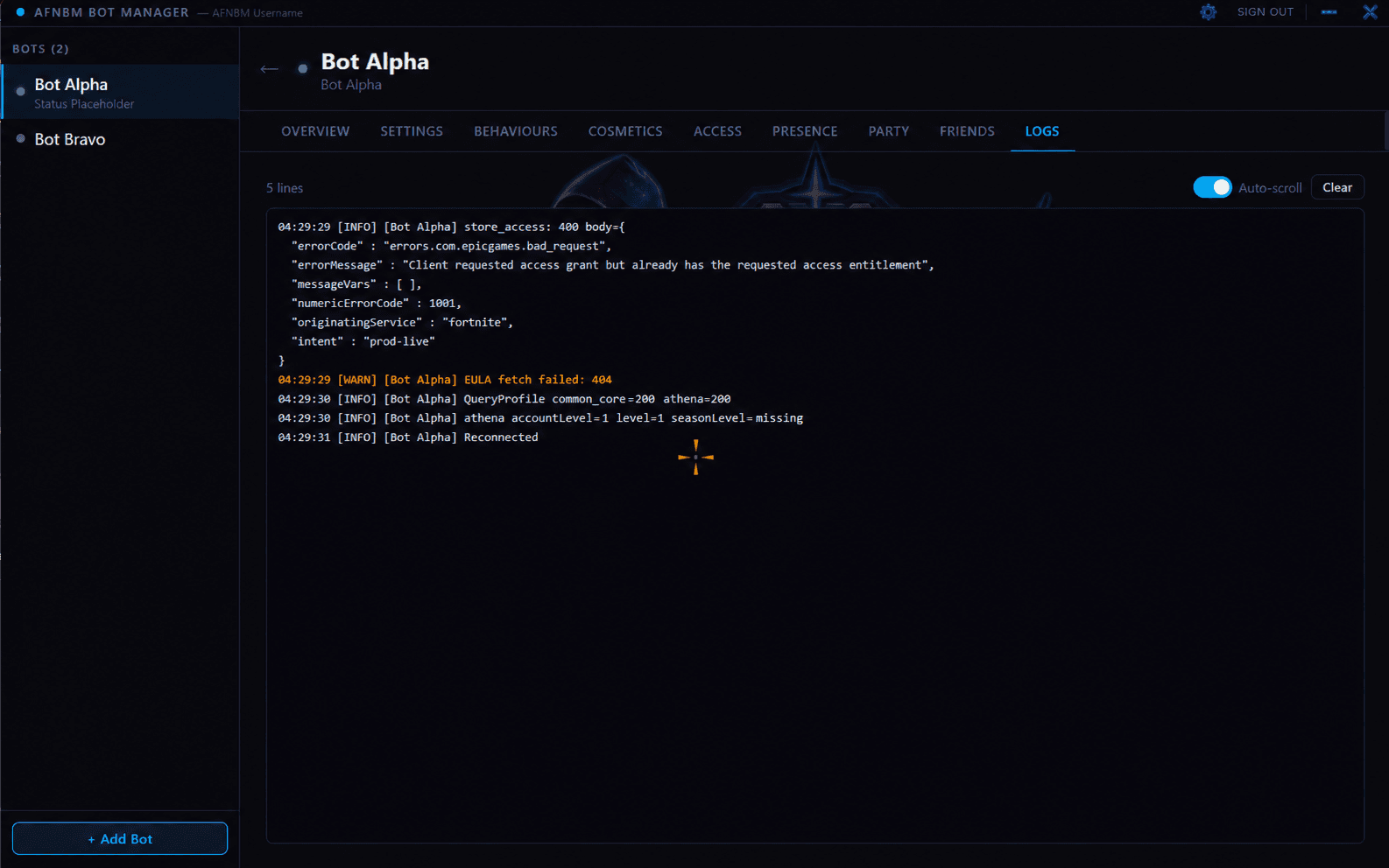 Bot Logs