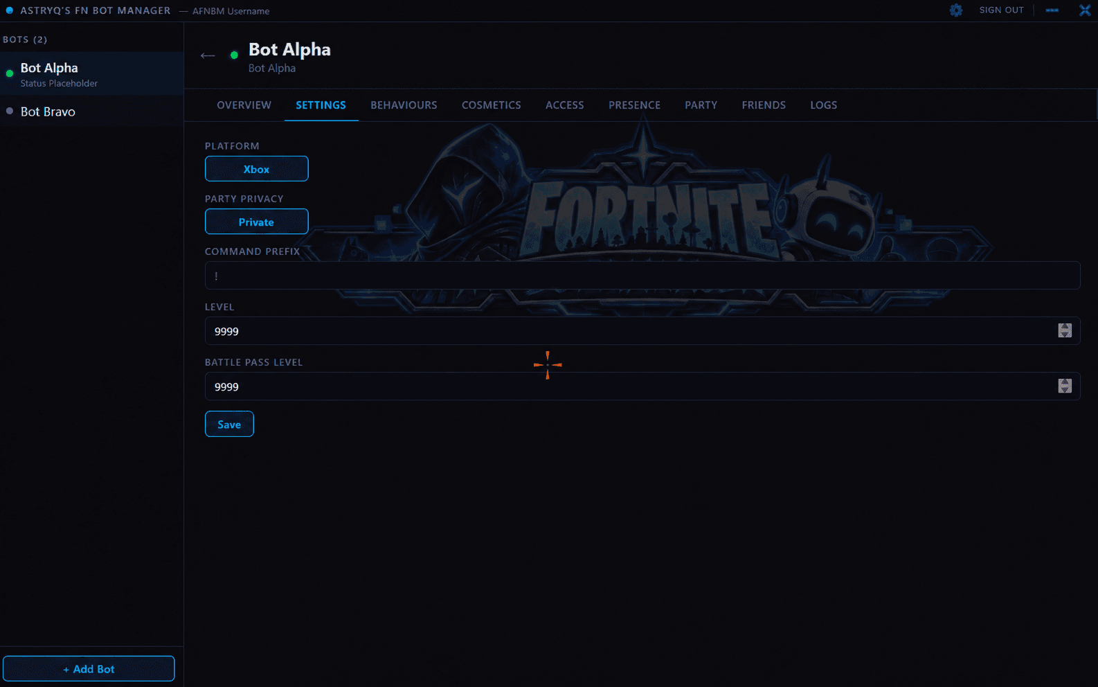 Bot Settings